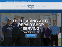 Tablet Screenshot of brookshirecarcare.com